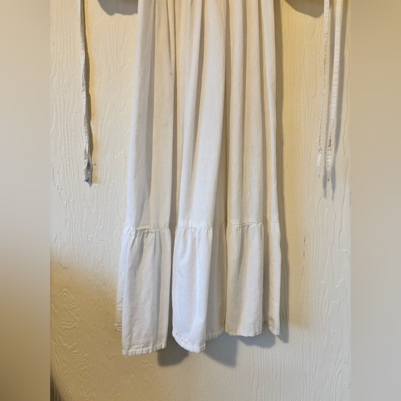 Cotton Balloon Sleeve Maxi Midi Boho Shirred Square Neckline Summer Ruffle Dress - Picture 7 of 14